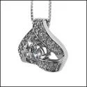 birthstone stacking rings set Cubic Zirconia Cz Triangle Shaped Set Round Pendant