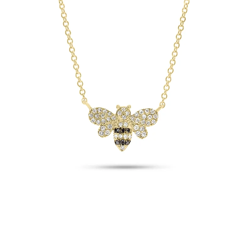 eternity ring for anniversary Diamond Bee Pendant Necklace