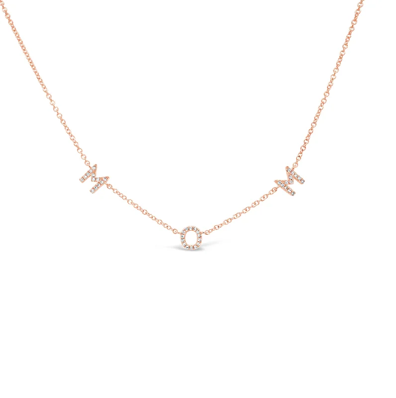 custom star sign necklace Diamond Mom Necklace