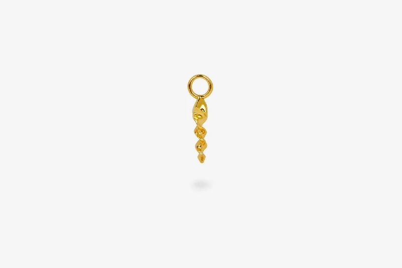 handcrafted sterling silver necklace IX Conch Gold Plated Pendant
