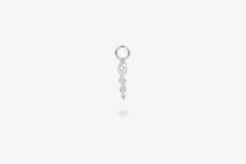 minimalist gold square earrings IX Conch Pendant