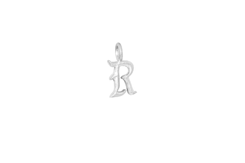 engraved pendant necklace IX R Ice Silver Pendant