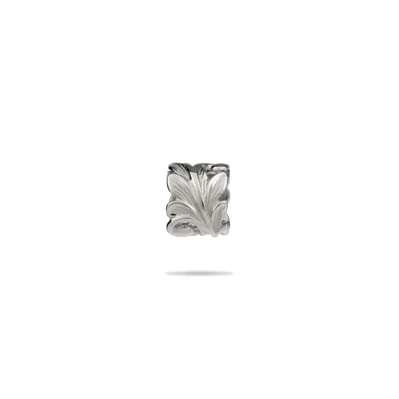 white gold necklace simple Hawaiian Heirloom Maile Scroll Barrel Pendant in White Gold - 8mm white gold necklace simple Hawaiian Heirloom Maile Scroll Barrel Pendant in White Gold - 8mm