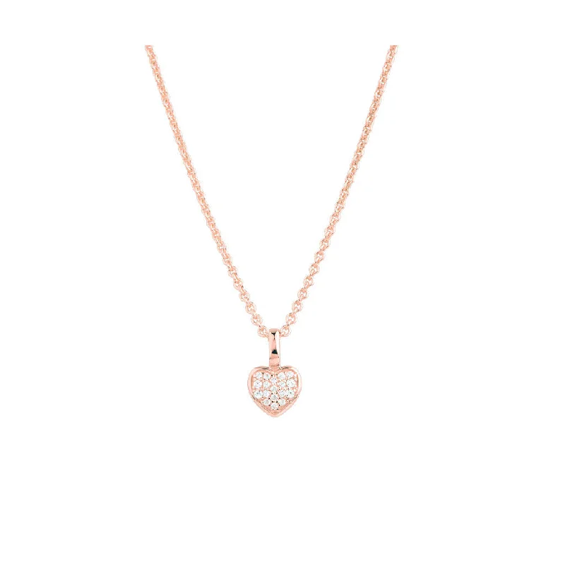 real peridot gemstone ring Prima Donna 18K Rosegold Pendant w. 18 Diamonds
