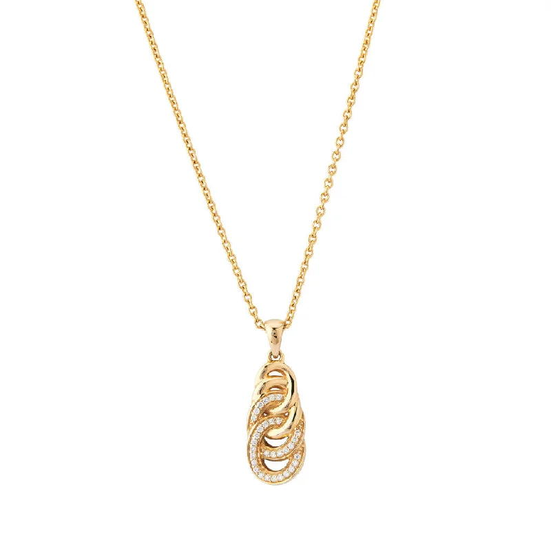wide gold cuff bracelet Sitana 18K Gold Pendant w. 31 Diamonds