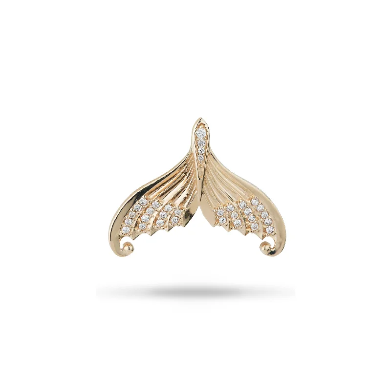 hexagon-shaped engagement ring unique Moon Mermaid Tail Pendant in Gold with Diamonds - 20mm hexagon-shaped engagement ring unique Moon Mermaid Tail Pendant in Gold with Diamonds - 20mm