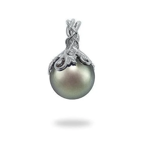 titanium black matte ring Tahitian Black Pearl Pendant in White Gold with Diamonds - 14-15mm titanium black matte ring Tahitian Black Pearl Pendant in White Gold with Diamonds - 14-15mm