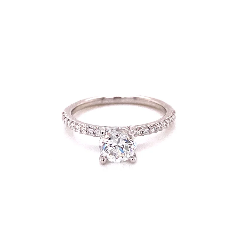 modern geometric silver ring 1.15CT TW.