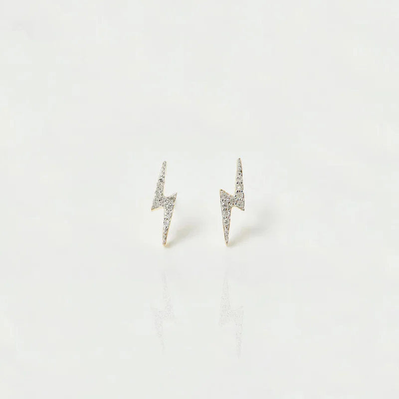 unique diamond tennis bracelet Lightning Bolt Diamond Stud Earrings
