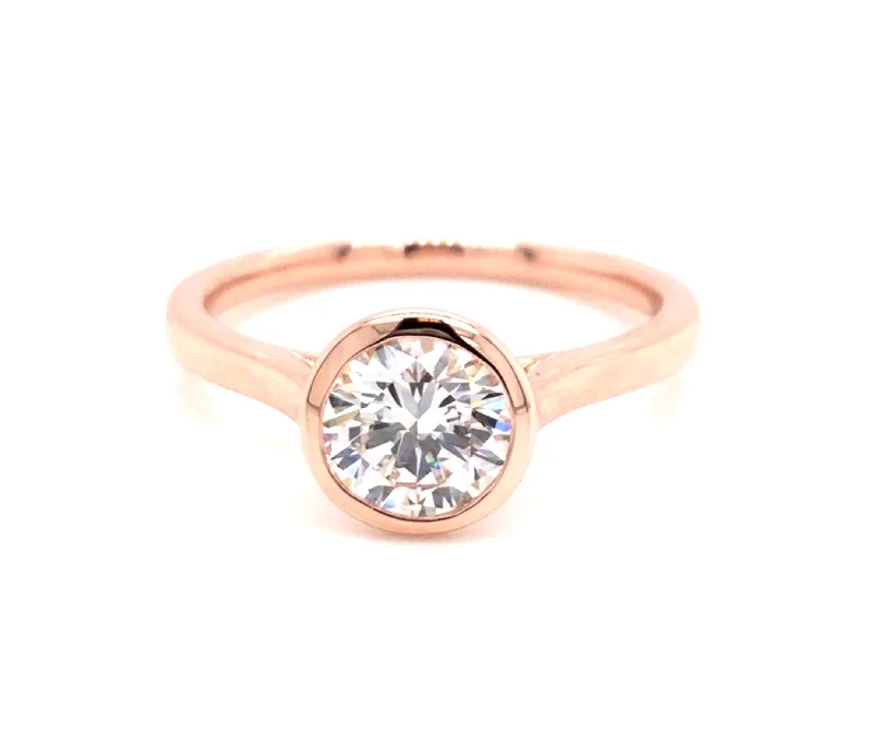 real peridot gemstone ring 14K Rose Round Brilliant Cut Natural Diamond Solitaire Engagement Ring real peridot gemstone ring 14K Rose Round Brilliant Cut Natural Diamond Solitaire Engagement Ring