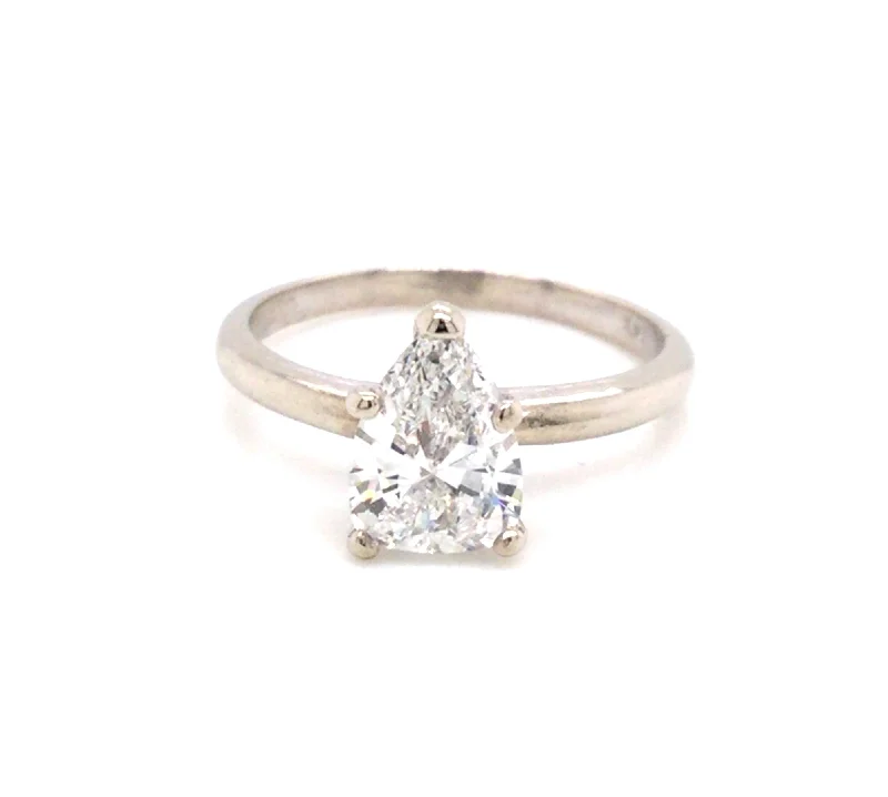 adjustable moon phase bracelet 14K White Pear Natural Diamond Solitaire Engagement Ring adjustable moon phase bracelet 14K White Pear Natural Diamond Solitaire Engagement Ring