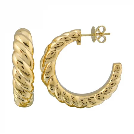 handmade coin pendant necklace 14k Yellow Gold Croissant Open Hoop Earrings / Light Gold Weight handmade coin pendant necklace 14k Yellow Gold Croissant Open Hoop Earrings / Light Gold Weight