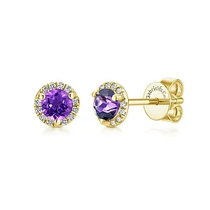 adjustable minimalist wave bracelet 14K Yellow Gold Diamond + Amethyst Stud Earrings adjustable minimalist wave bracelet 14K Yellow Gold Diamond + Amethyst Stud Earrings