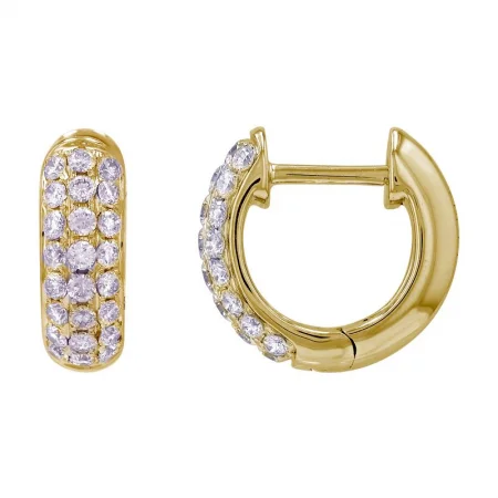 gold heart-shaped pendant necklace 14K Yellow Gold Diamond Pave Huggie Hoop Earrings gold heart-shaped pendant necklace 14K Yellow Gold Diamond Pave Huggie Hoop Earrings