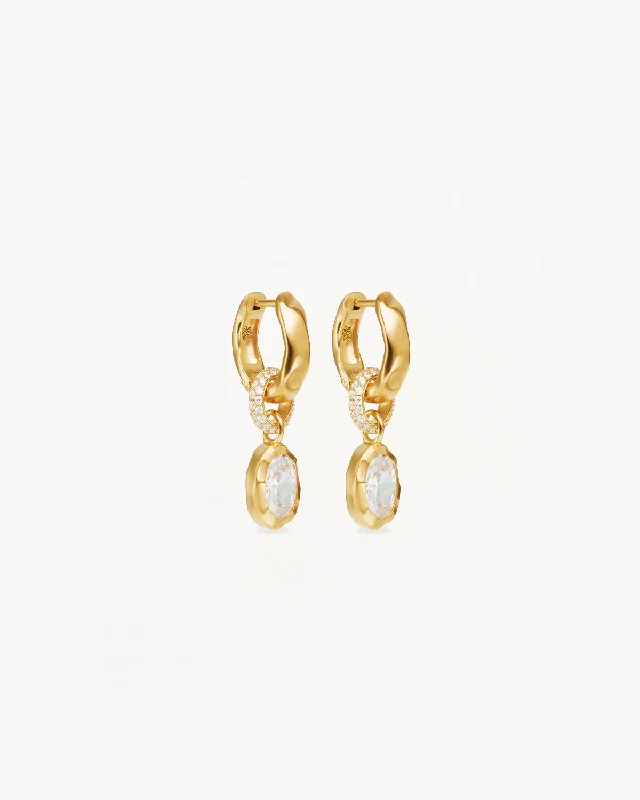 celestial lunar eclipse pendant 18k Gold Vermeil Stay Wild Hoops