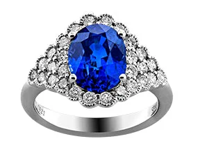 celestial galaxy planet necklace 18K White Sapphire and Natural Diamond Ring Size 6.5