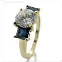 black diamond stud earrings 3 Stone 1.5 Round Center Sapphire Princess Cubic Zirconia Cz Ring black diamond stud earrings 3 Stone 1.5 Round Center Sapphire Princess Cubic Zirconia Cz Ring