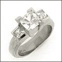 hand-stamped coordinates bracelet 3 Stone 1.5 Total Carat Weight Princess Cubic Zirconia Prong Channel Ring 14k White Gold hand-stamped coordinates bracelet 3 Stone 1.5 Total Carat Weight Princess Cubic Zirconia Prong Channel Ring 14k White Gold