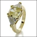 handcrafted raw crystal pendant 3 Stone 3 Ct Canary Cushion Trillions Cubic Zirconia Cz Ring handcrafted raw crystal pendant 3 Stone 3 Ct Canary Cushion Trillions Cubic Zirconia Cz Ring