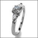 chunky silver hoop earrings 3 Stone Round Pear 1 Ct Cubic Zirconia Cz Ring