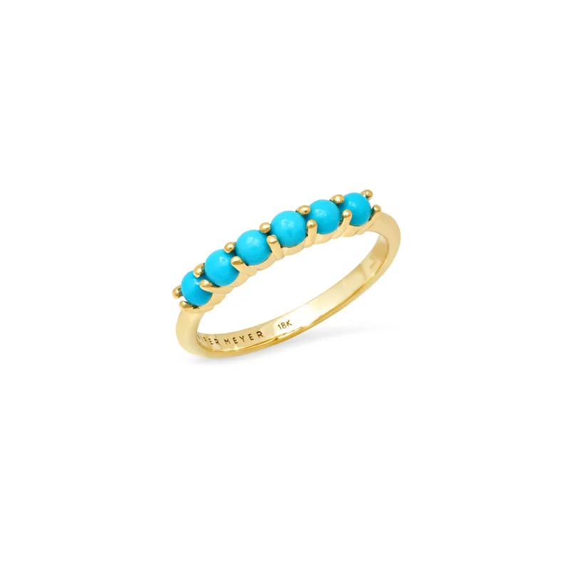 celestial star ring gold 4-Prong Turquoise Ring