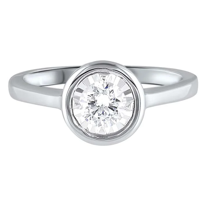 crystal drop earrings elegant Mountz Collection 1/10CT Bezel Illusion Solitaire Ring in 14K White Gold crystal drop earrings elegant Mountz Collection 1/10CT Bezel Illusion Solitaire Ring in 14K White Gold