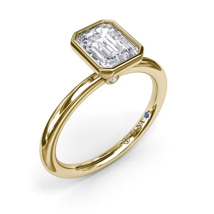 oval blue sapphire ring Fana Modest Solitaire Diamond Engagement Ring in 14K Yellow Gold oval blue sapphire ring Fana Modest Solitaire Diamond Engagement Ring in 14K Yellow Gold