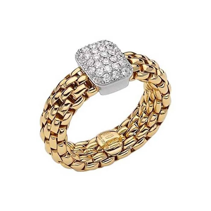 thin gold wedding band women FOPE Vendome Collection Flex'it Ring with Diamonds in 18K Yellow and White Gold thin gold wedding band women FOPE Vendome Collection Flex'it Ring with Diamonds in 18K Yellow and White Gold