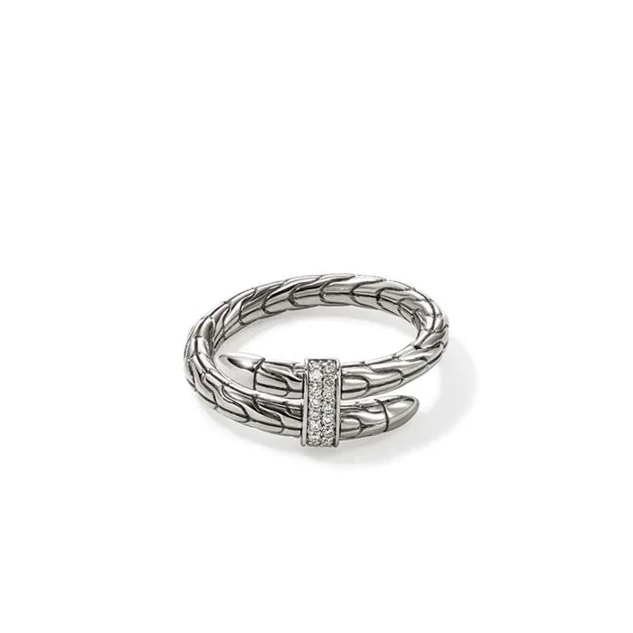 sterling silver toe ring set John Hardy Single Wrap Spear Ring with Diamonds in Sterling Silver sterling silver toe ring set John Hardy Single Wrap Spear Ring with Diamonds in Sterling Silver