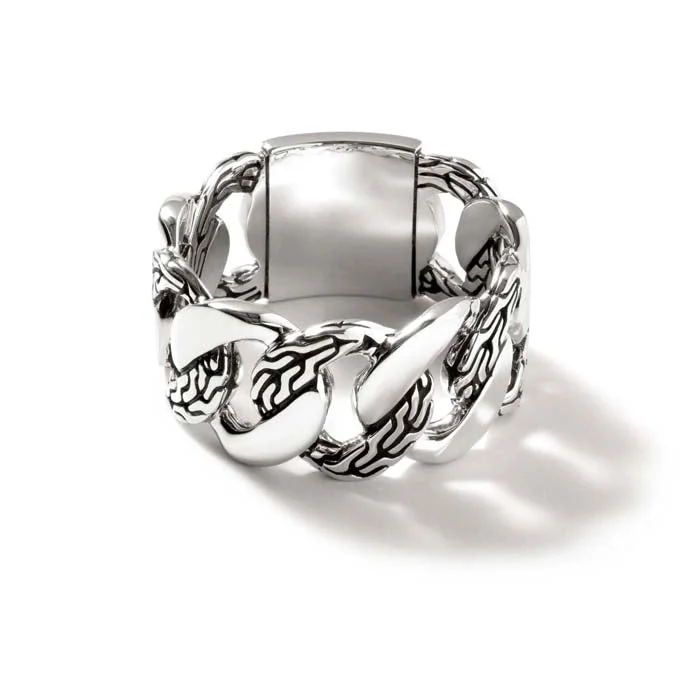 adjustable rope bracelet handmade John Hardy Curb Link Band Ring in Sterling Silver - Size 10 adjustable rope bracelet handmade John Hardy Curb Link Band Ring in Sterling Silver - Size 10