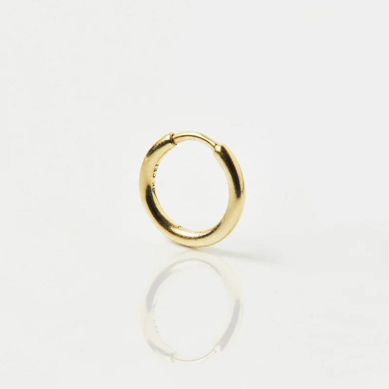 white gold necklace simple 12mm Small Hoop Earring