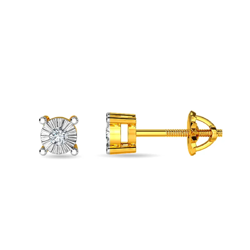 minimalist gold square earrings Alaia Earring