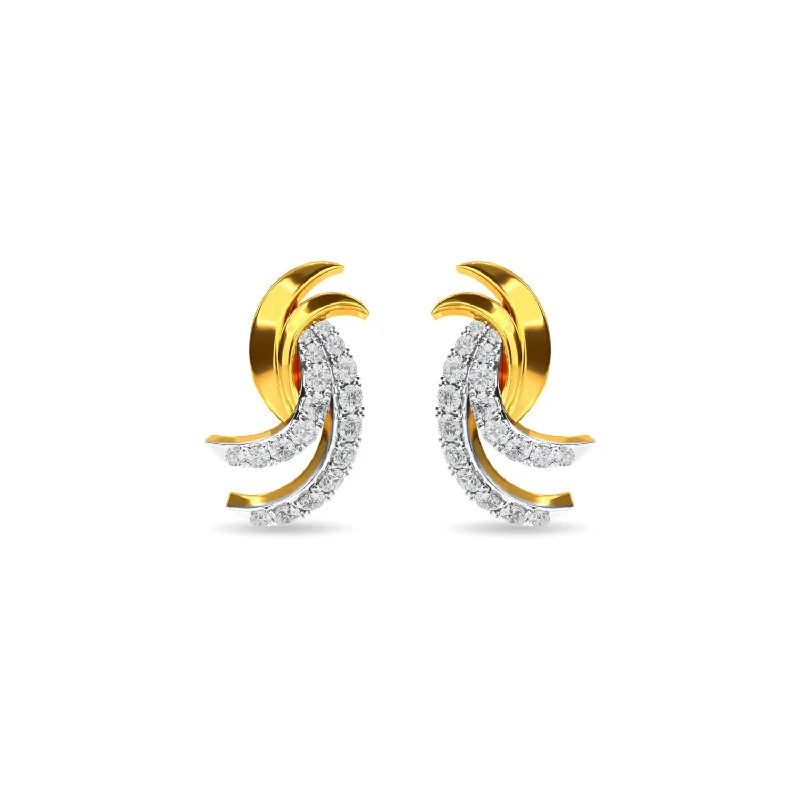 black diamond stud earrings Kaelith Earring