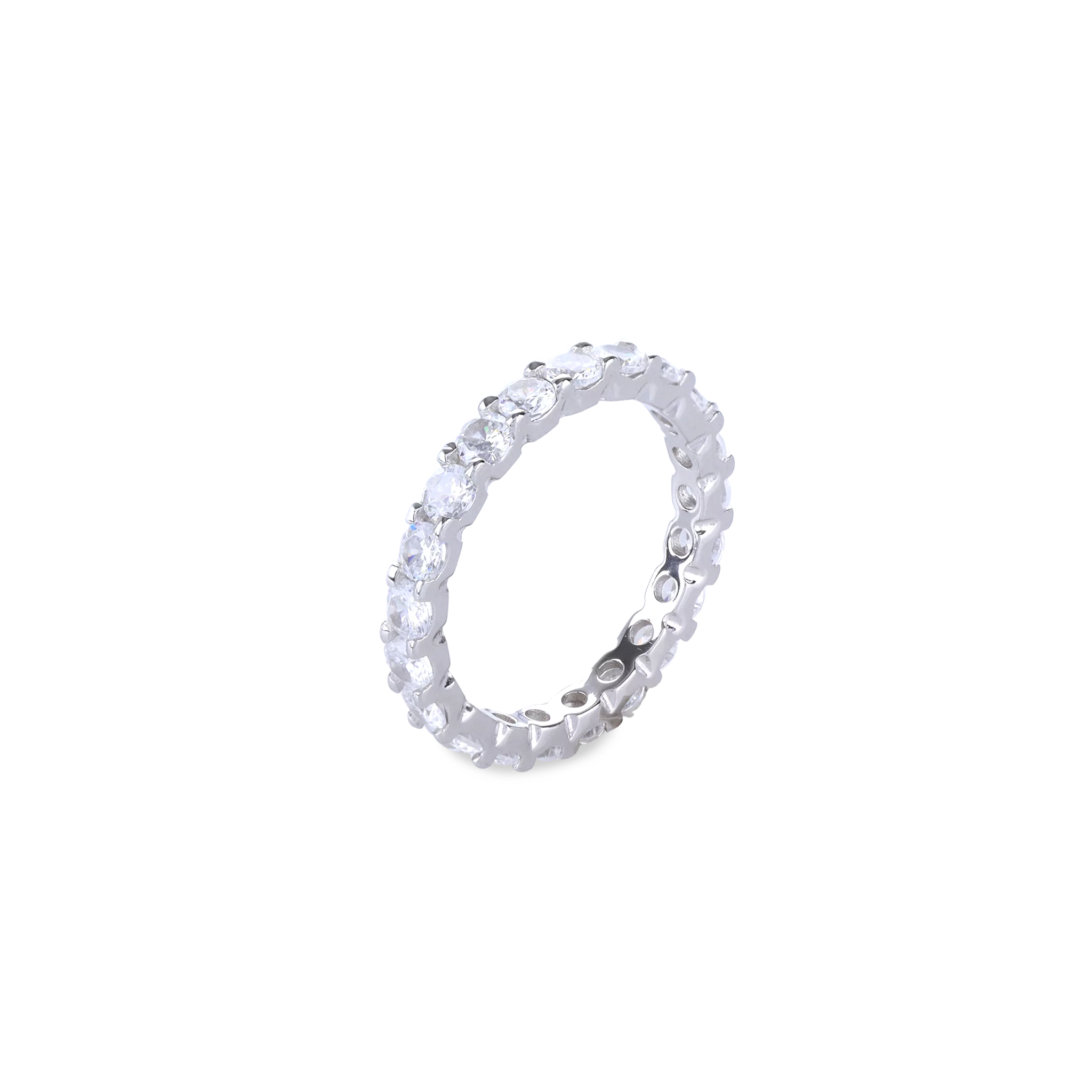 silver infinity knot ring ALL AROUND ETERNITY BAND
