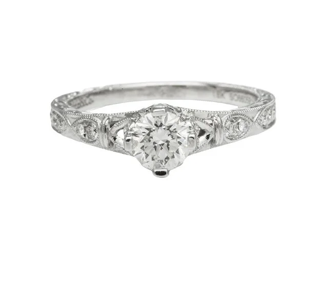 unique diamond tennis bracelet ANTIQUE STYLE DIAMOND RING WITH DIAMONDS THROUGHOUT SHANK