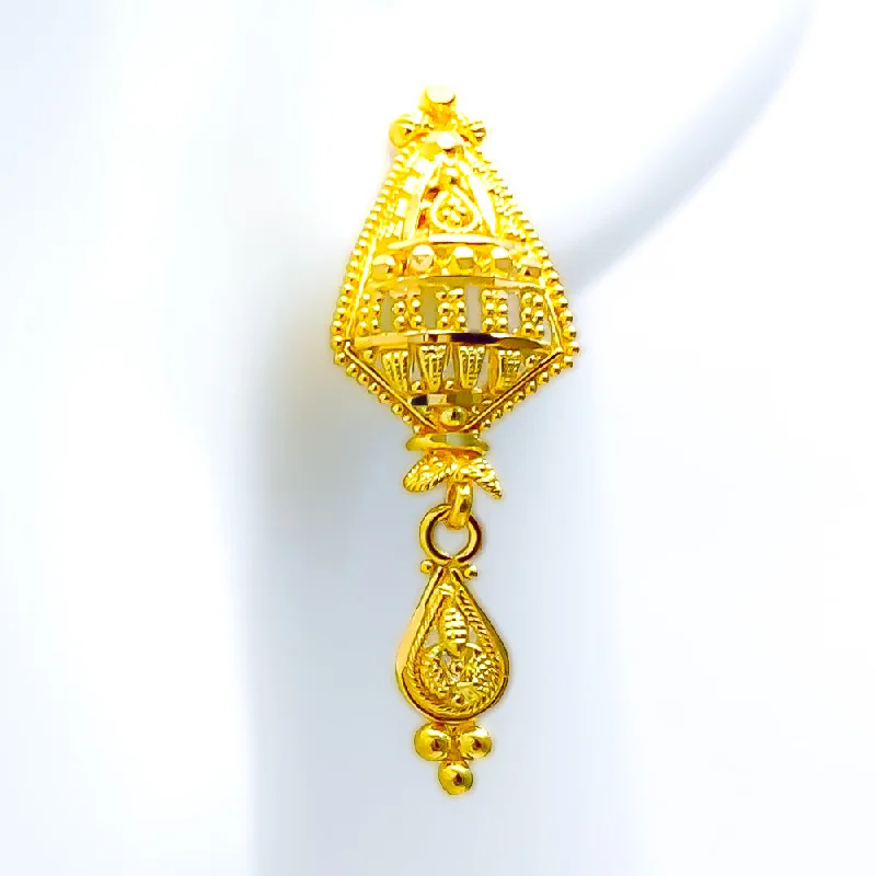 celestial star ring gold Artistic Chic 22k Gold Earrings