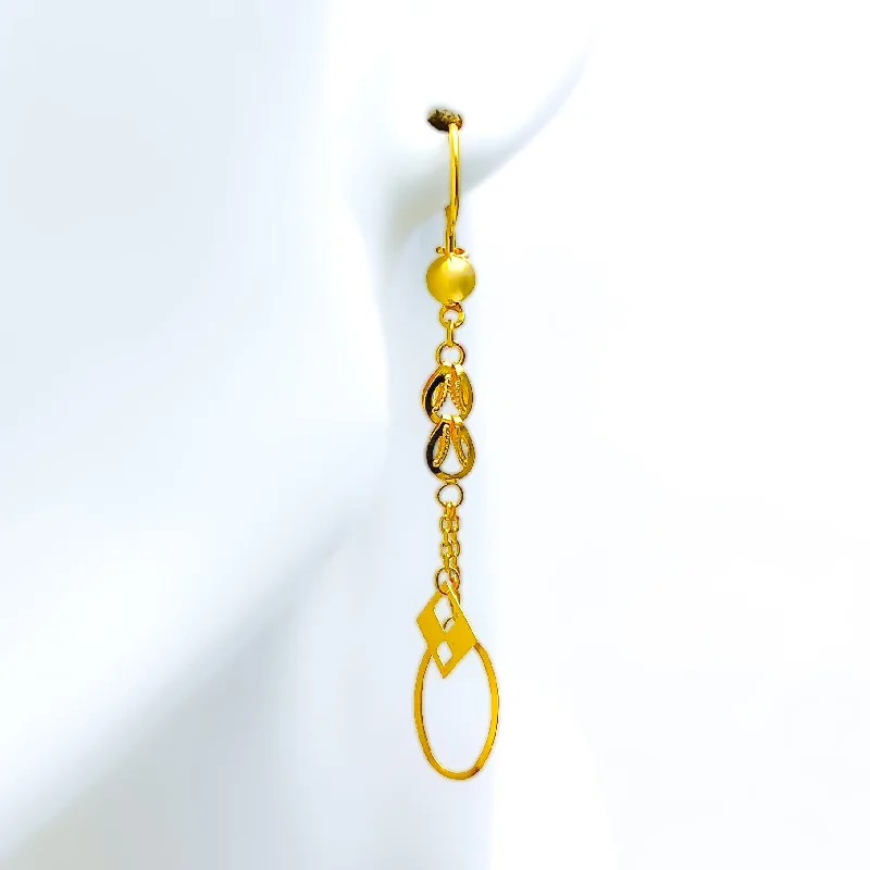 celestial constellation necklace silver Classy 21k Gold Hanging Hook Earrings
