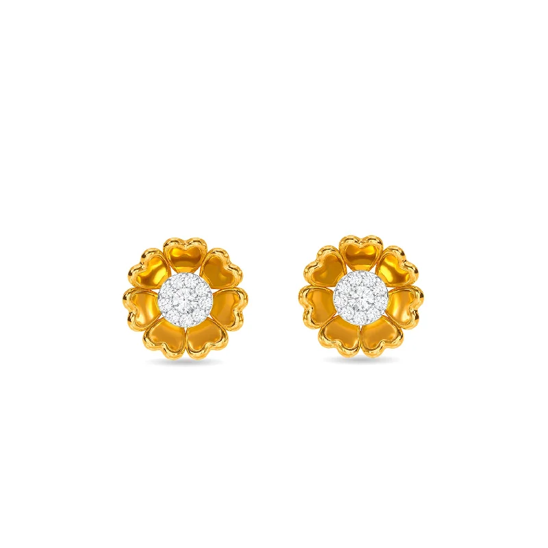 oval cut engagement ring platinum Bright Blossom Earring