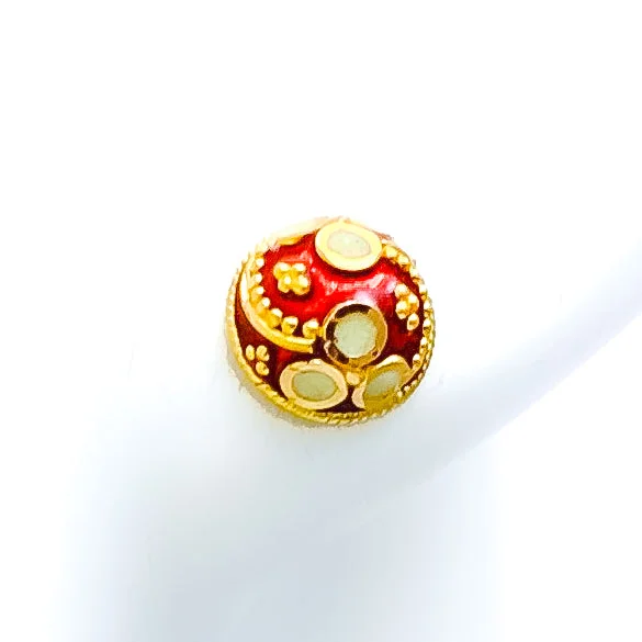adjustable infinity charm bracelet Bright Meenakari 22k Gold Petite Earrings