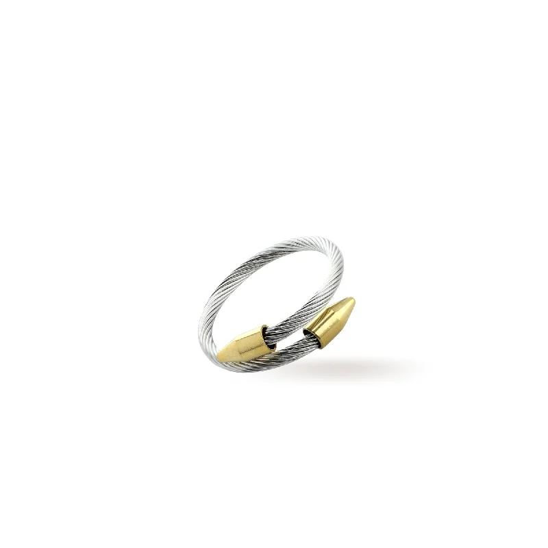 celestial moonstone ring gold CLAVO WIRE RING