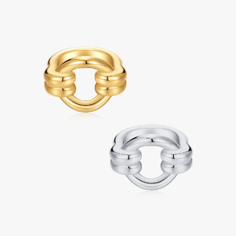 celestial astrology sign ring Chunky Circle Ring (Greek Inspired Collection)
