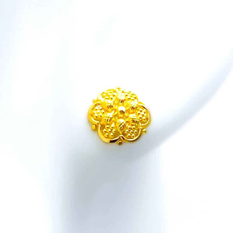 gold plated Cuban link chain Classic Blooming 22k Gold Baby Tops