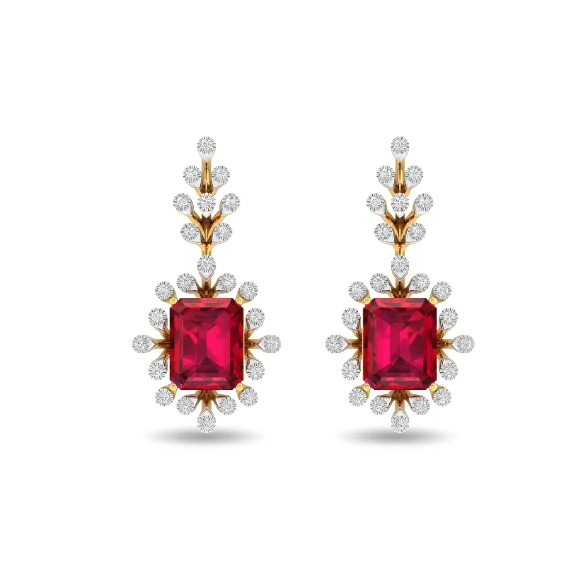 elegant pearl bridal set Corundum Earrirngs