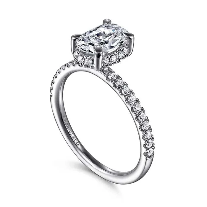 silver wave ring dainty Gabriel & Co. "Suede" Hidden Halo Engagement Ring Semi-Mounting in 14K White Gold silver wave ring dainty Gabriel & Co. "Suede" Hidden Halo Engagement Ring Semi-Mounting in 14K White Gold
