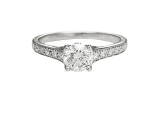 men’s silver wedding band DIAMOND ENGAGEMENT RING WITH DIAMONDS IN THE SHANK 0.97 CTTW