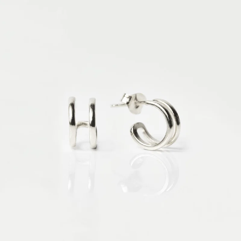 custom star sign necklace Double Hoop Earrings