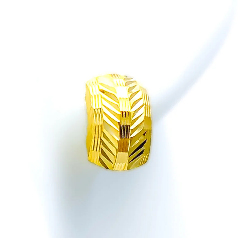 modern geometric drop earrings Dynamic Classy 22k Gold Earrings