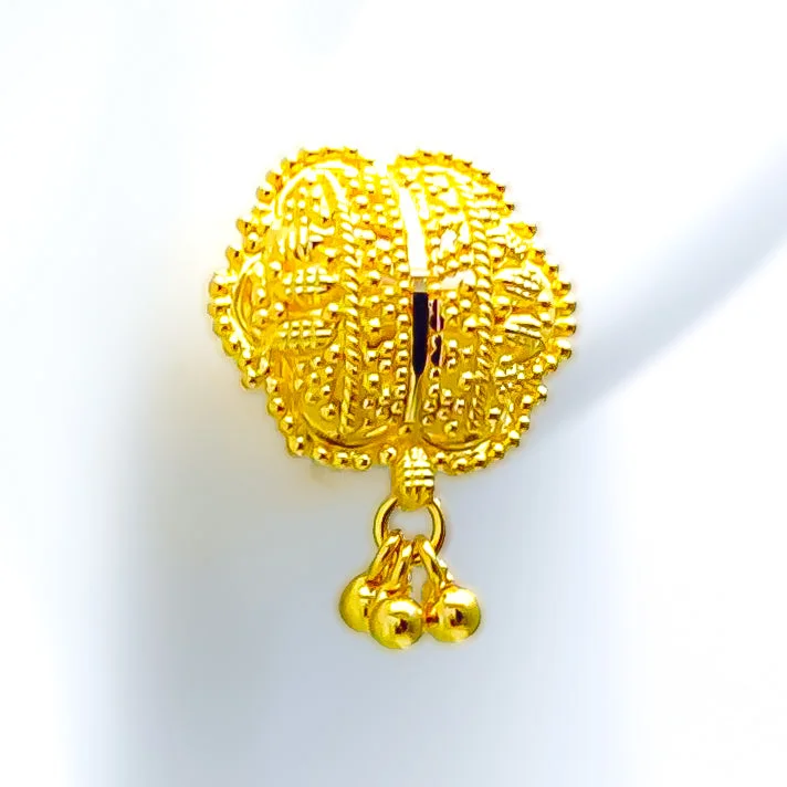 black diamond stud earrings Elegant Sparkling 22k Gold Earrings