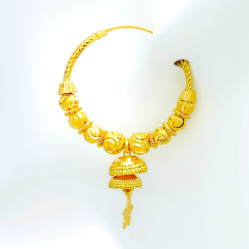 layered gold coin pendant necklace Elevated Sparkling 22k Gold Hoops