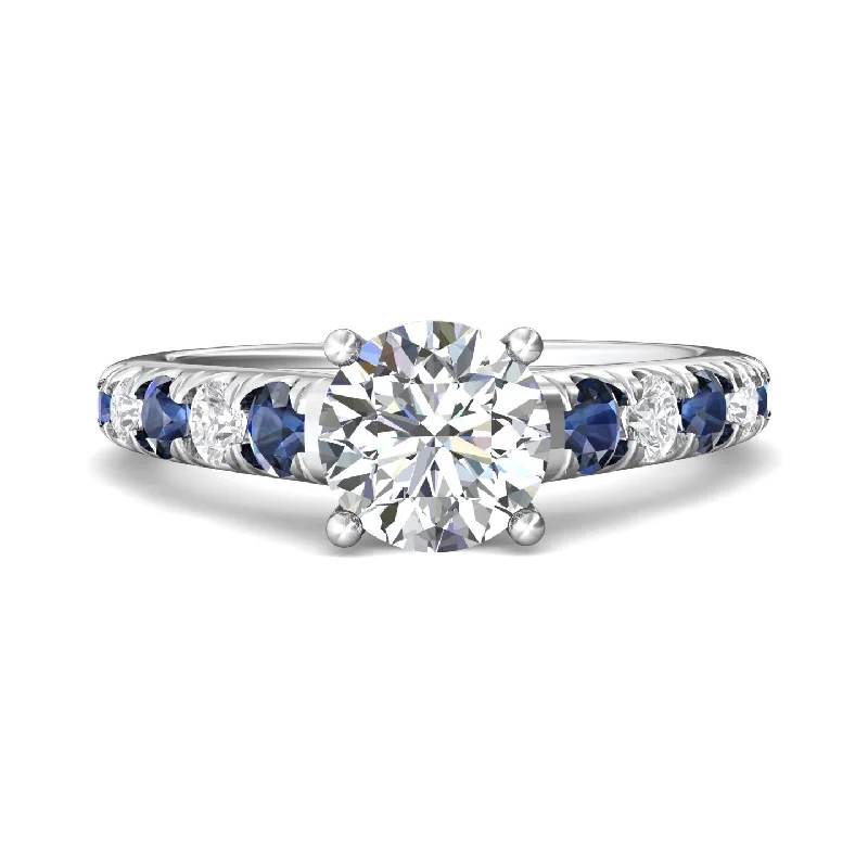 classic cubic zirconia pendant FlyerFit Encore 14K White Gold Engagement Ring